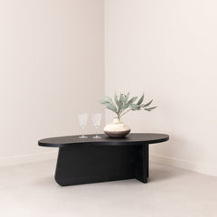 Salontafel Otis 110 x 50cm, kleur zwart eiken