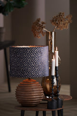 Shade cylinder 40-40-30 cm MAZE dark blue-taupe