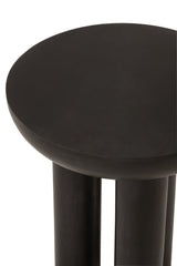 Side Table Trio Mango Wood Black