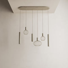 Como hanglamp plat ovaal 6-lichts - Ztahl