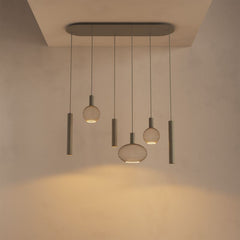 Como hanglamp plat ovaal 6-lichts - Ztahl