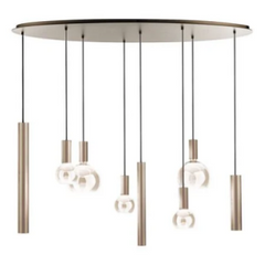 Riva pendant lamp oval 140cm - 8 lamps - ZTaHL