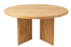 Table Round Teak Wood Natural