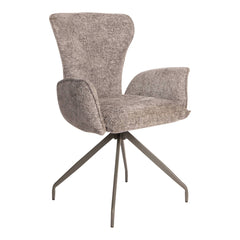 Vetus Grey dining chair with arms legacy 18 steel