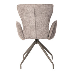 Vetus Grey dining chair with arms legacy 18 steel