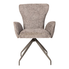 Vetus Grey dining chair with arms legacy 18 steel