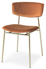 Fifties stoel goud velvet - Calligaris