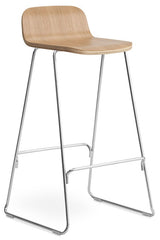 Just Barkruk Oak met rugleuning 75 cm - Normann Copenhagen