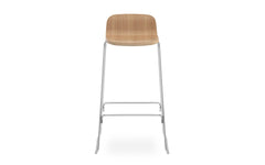 Just Barkruk Oak met rugleuning 75 cm - Normann Copenhagen