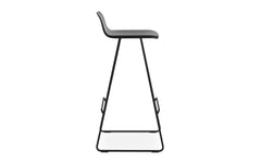 Just Barkruk Oak Zwart met rugleuning 75 cm - Normann Copenhagen