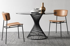 Vortex ronde tafel glas - Calligaris