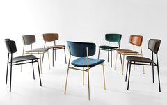 Fifties stoel goud velvet - Calligaris