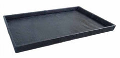 Exclusive croco leather tray black 50x80 - Pot & Vaas