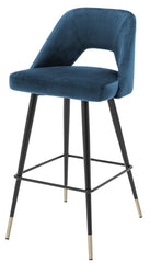 Avorio barstool 75cm blue - Eichholtz