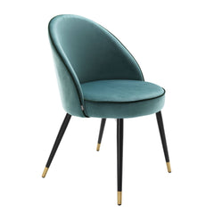 Cooper dining room chair set of 2 turquoise - Eichholtz