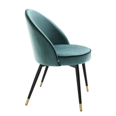 Cooper dining room chair set of 2 turquoise - Eichholtz