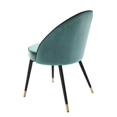 Cooper dining room chair set of 2 turquoise - Eichholtz