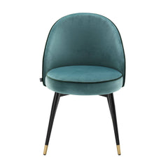 Cooper dining room chair set of 2 turquoise - Eichholtz