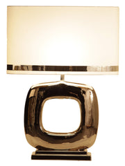 Maxime quadrato tafellamp nikkel - Stout Verlichting