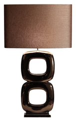 Maxime quadrato dubbel tafellamp brons - Stout Verlichting