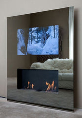 Double Vision cinewall with fireplace - Safretti