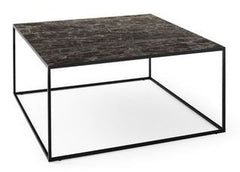 Thin coffee table marble 70x70cm - Calligaris