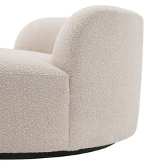 Bjorn sofa rond Boucle wit - Eichholtz