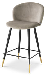 Volante stool beige velvet - Eichholtz