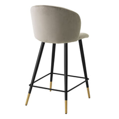 Volante stool beige velvet - Eichholtz