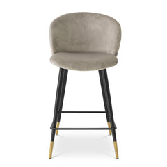 Volante Hocker beige velvet - Eichholtz