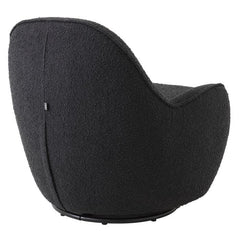 Cupido draaibare fauteuil Bouclé black - Eichholtz