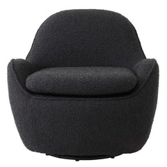 Cupido draaibare fauteuil Bouclé black - Eichholtz