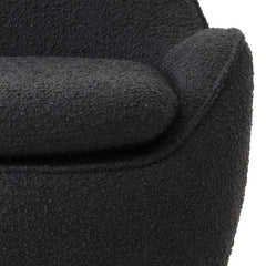 Cupido draaibare fauteuil Bouclé black - Eichholtz