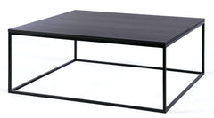 Forest black oak coffee table 80x80 - Abitare Luxury Interiors