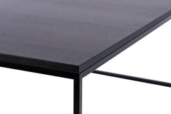 Forest black oak coffee table 80x80 - Abitare Luxury Interiors