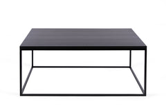 Forest black oak coffee table 80x80 - Abitare Luxury Interiors