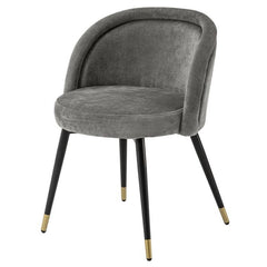 Chloé dining chair set of 2 grey - Eichholtz