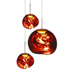 Melt trio round Pendelleuchte LED copper - Tom Dixon