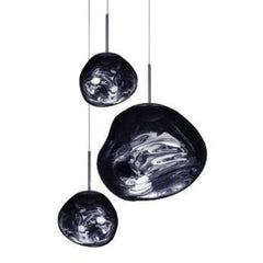 Melt trio round pendant lamp LED smoke - Tom Dixon