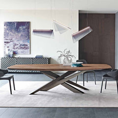 Lancer Wood eettafel 250x128 - Cattelan Italia