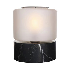 Table lamp Drum Marble L frosted - BYE