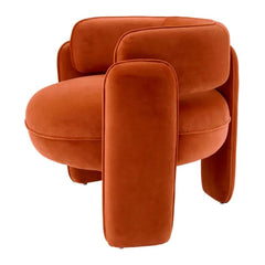 Chaplin fauteuil savona orange velvet - Eichholtz