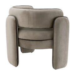 Chaplin fauteuil savona greige velvet - Eichholtz