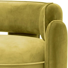 Chaplin fauteuil savona vintage green velvet - Eichholtz