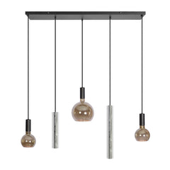 Riva hanglamp recht 100cm - 5 lampen - ZTaHL