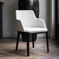 Febe dining chair white - The Grand Collection