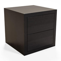 James bedside table smoke wood - The Grand Collection